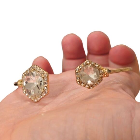 Sparkling Crystal Open Top Cuff Bangle - Picture 9 of 15